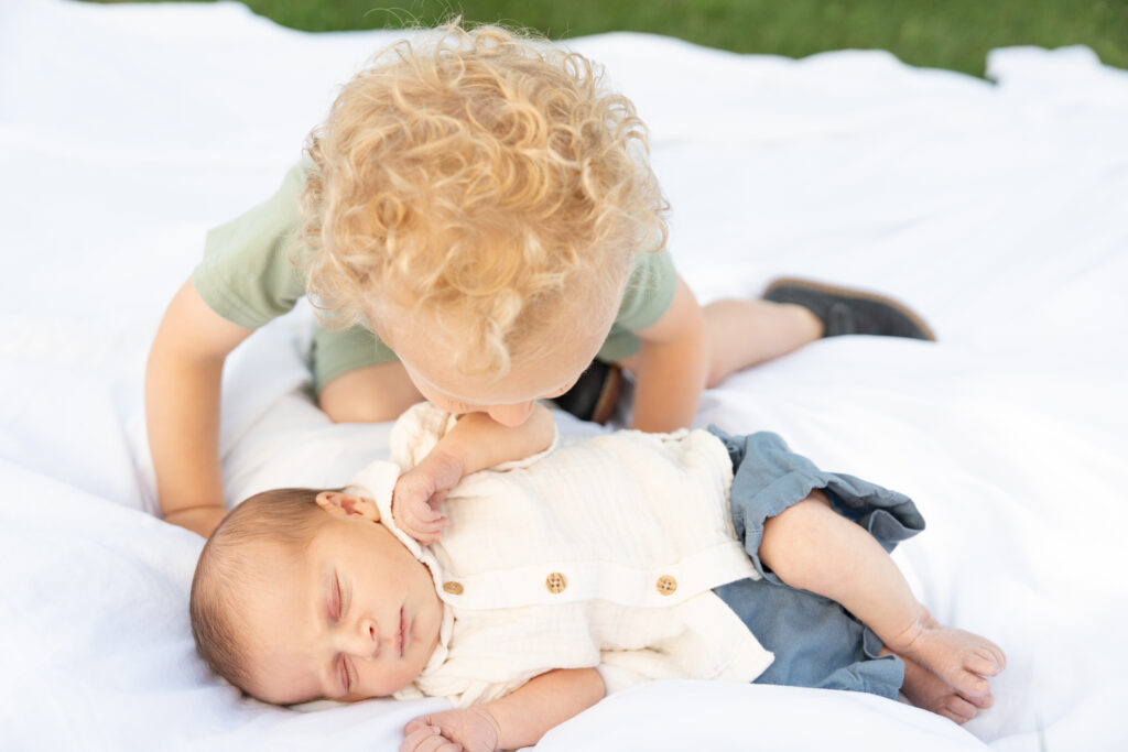 baby with his brother. 
