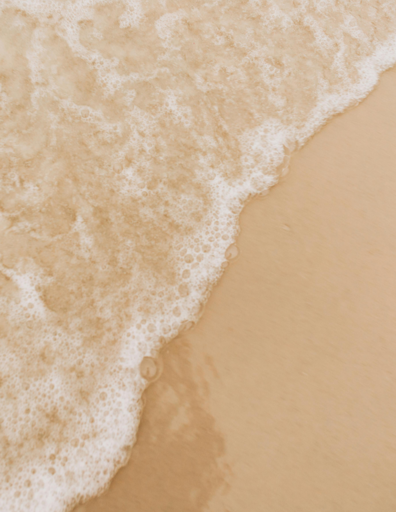 Beach Water Coming on the sand